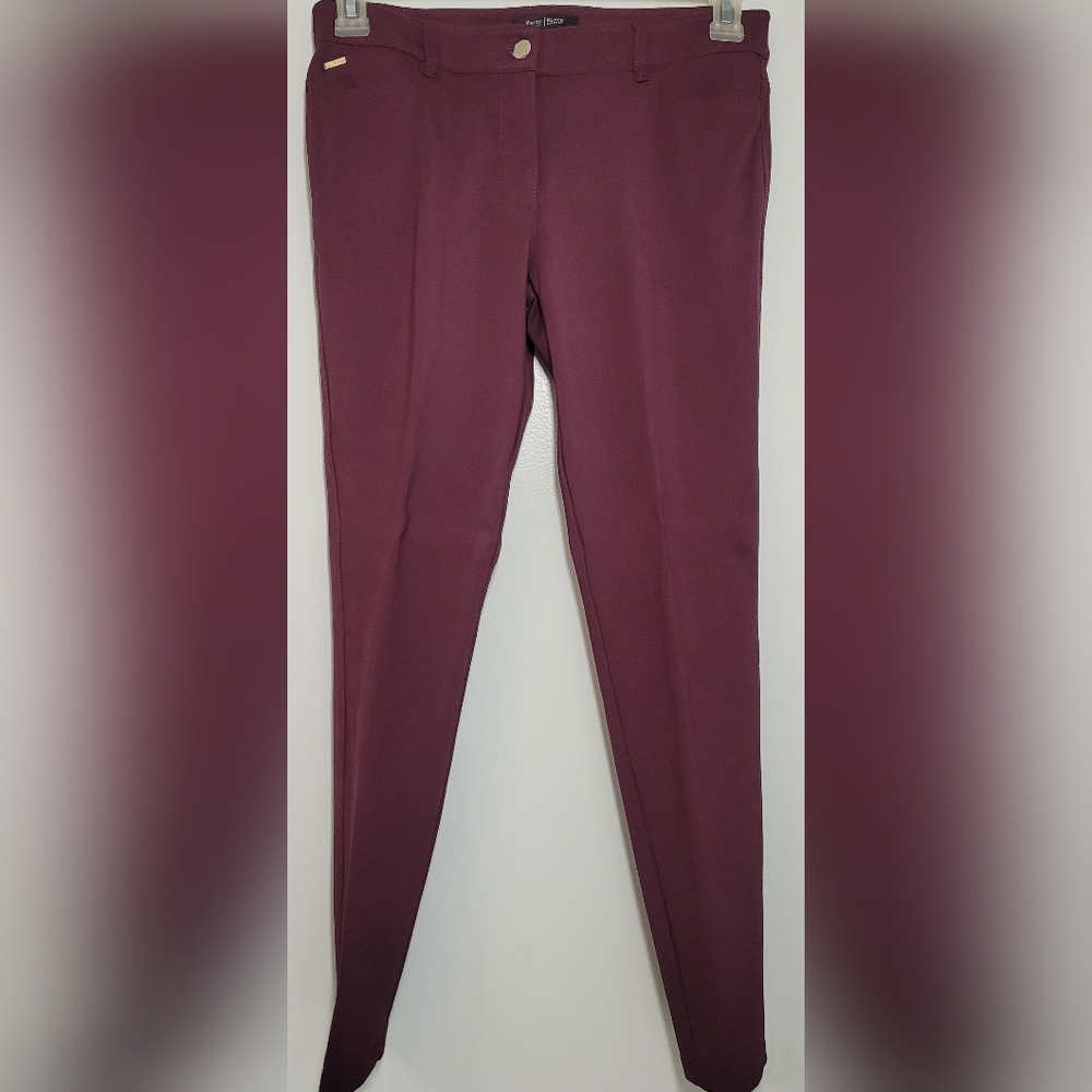 White House Black Market Plum Skinny Dress Pants 6R